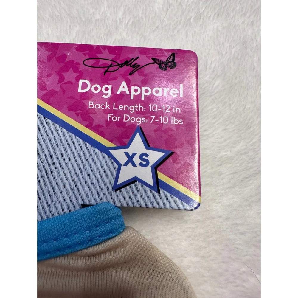 Doggy Parton All Star Show Tan Graphic Pet T-Shirt XS New With Tags